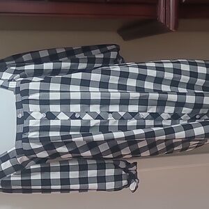 Mud Pie Black and White Plaid Dress